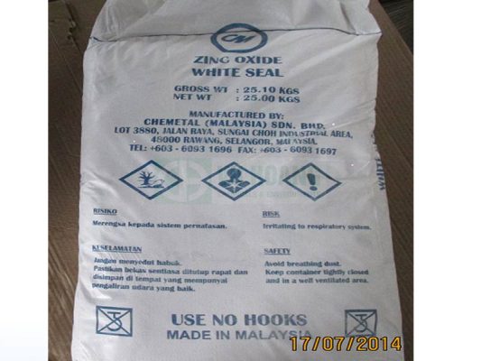 Bảo quản ZnO trong bao kín, để nơi khô ráo