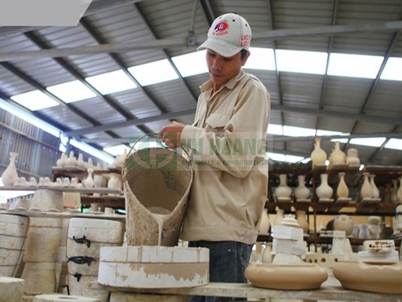 Bột thạch cao ứng dụng nhiều trong ngành gốm sứ